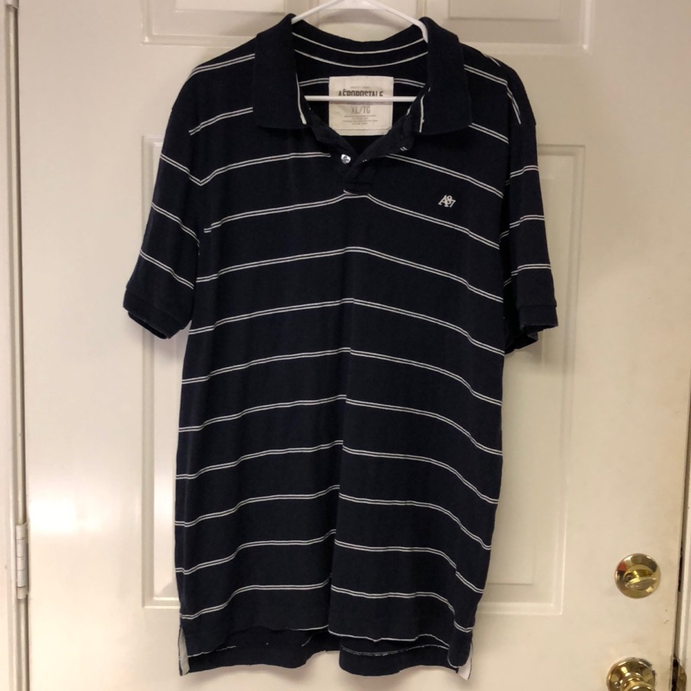 Navy short sleeve polo
